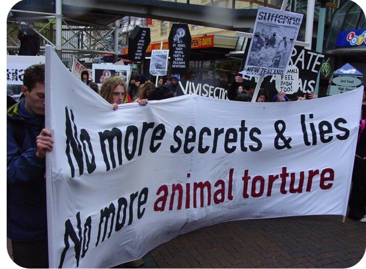 No more secrets and lies, no more animal torture